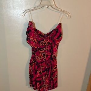 Body Central red and black romper